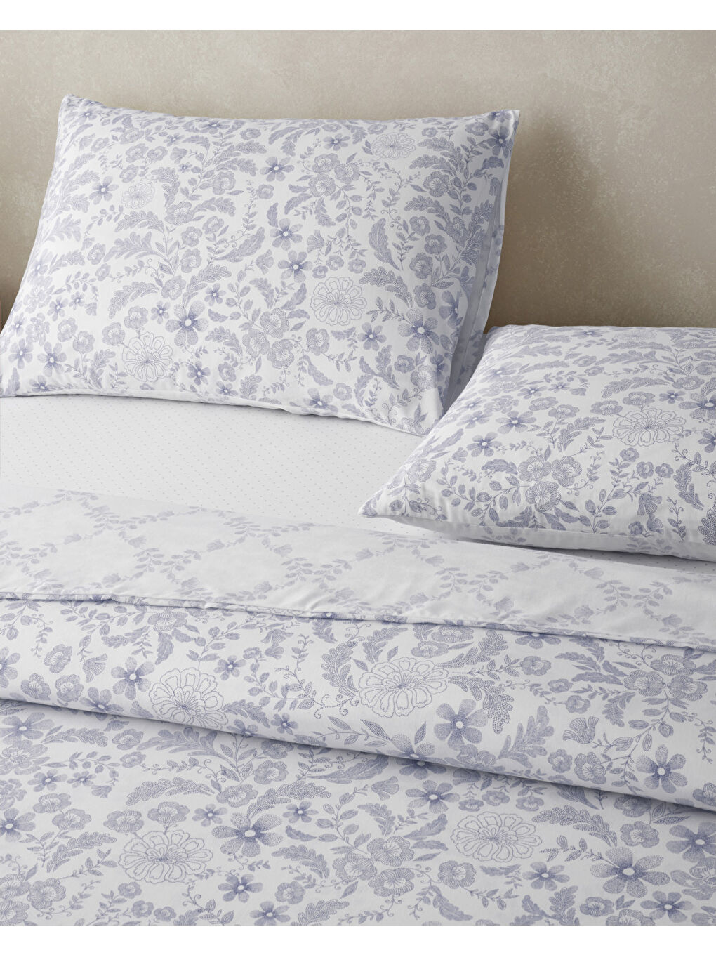 Vionne Kolay Ütülenir Çarşaflı Çift Kişilik Nevresim Takımı 200x220 cm Lila-2