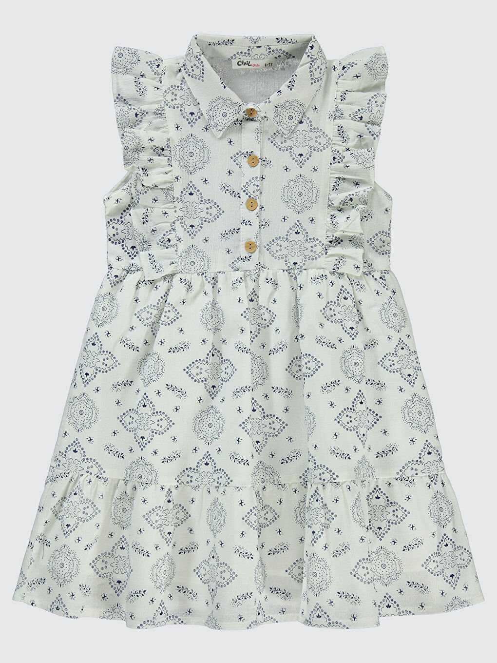 Girls Kız Çocuk Elbise 6-9 Yaş Lacivert