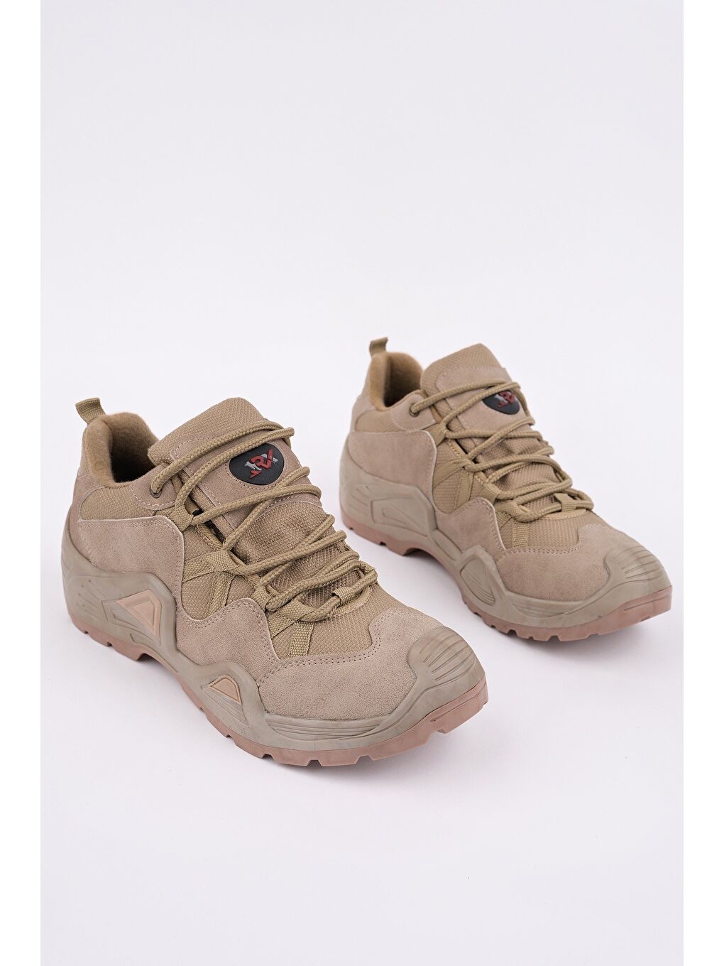 Bej PİONEER Bağcıklı Trekking ve Günlük Outdoor Erkek Ayakkabı-4