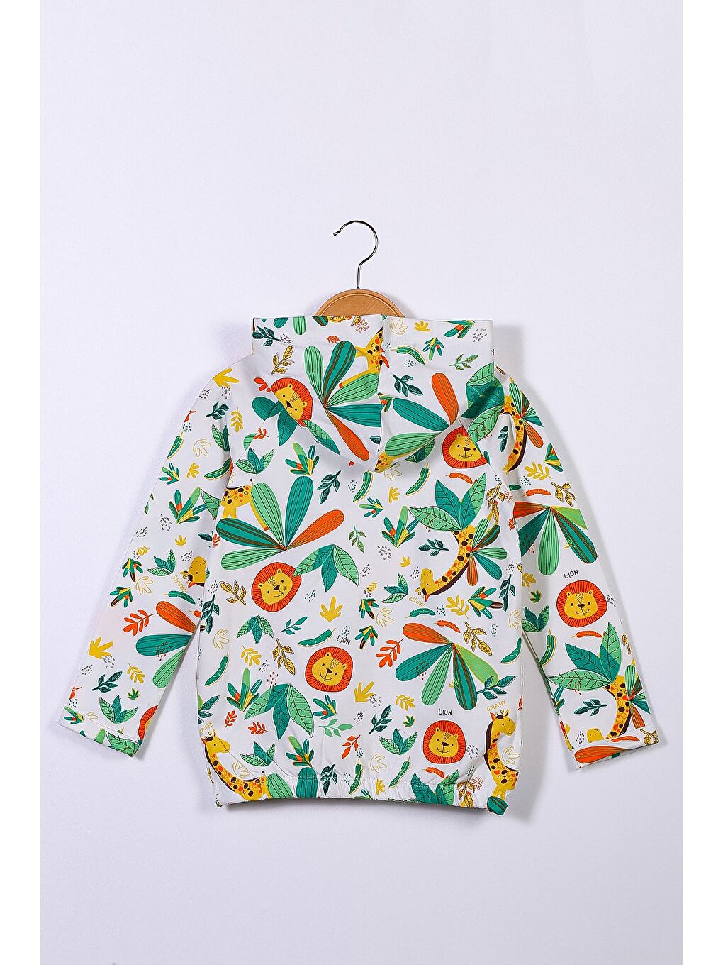 Yeşil Unisex Çocuk Kapüşonlu Sweatshirt (12Ay-6Yaş)-1