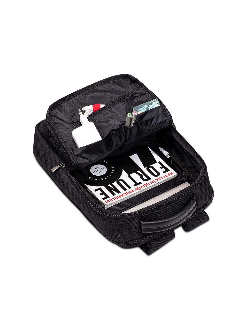 BP-BS100 Business VIP B1 - Serisi 15.6' WTX Pro Su Geçirmez Kumaş Laptop Sırt Çantası-Siyah-7