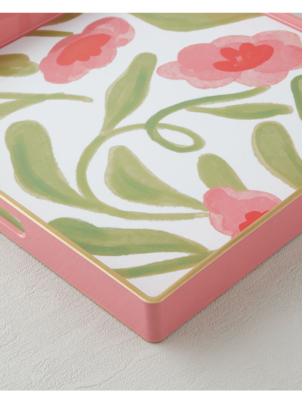 Renksiz Bright Petals PP Tepsi 35x35 cm Renkli-2