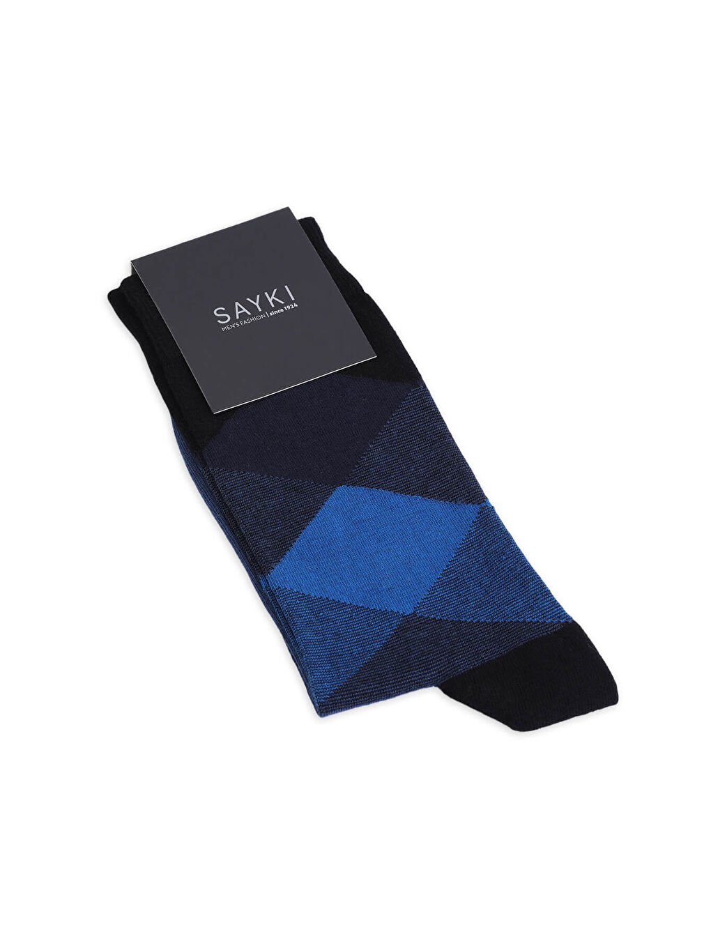 Siyah Desenli Pamuklu Çorap