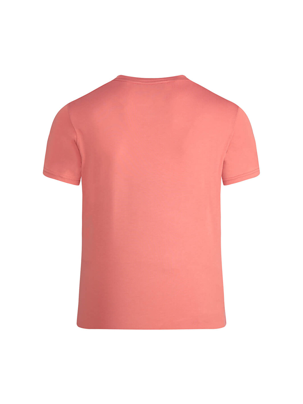 Pembe Regular Fit Bisiklet Yaka Tişört-2