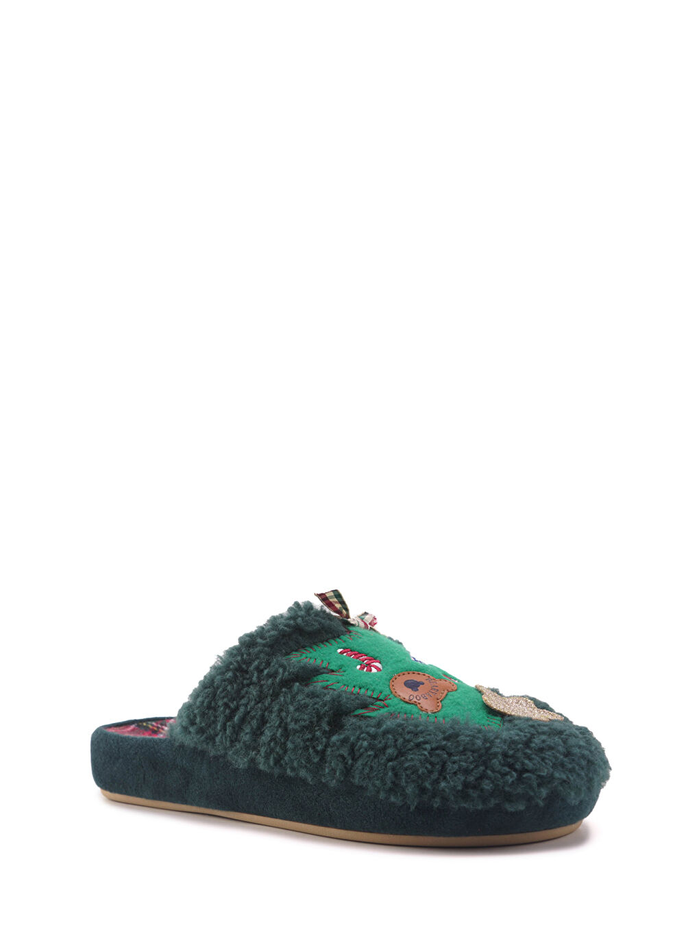 607140.Z4PR Yeşil Kadın Ev Terliği-1