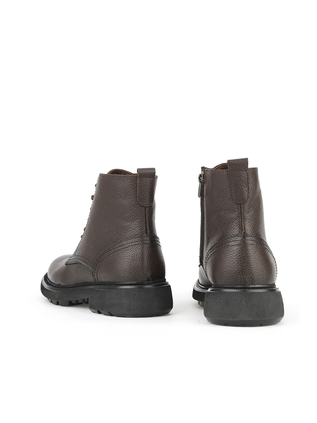 Kahverengi Erkek Hakiki Deri Bot 1531007Z8263 Kahve-2