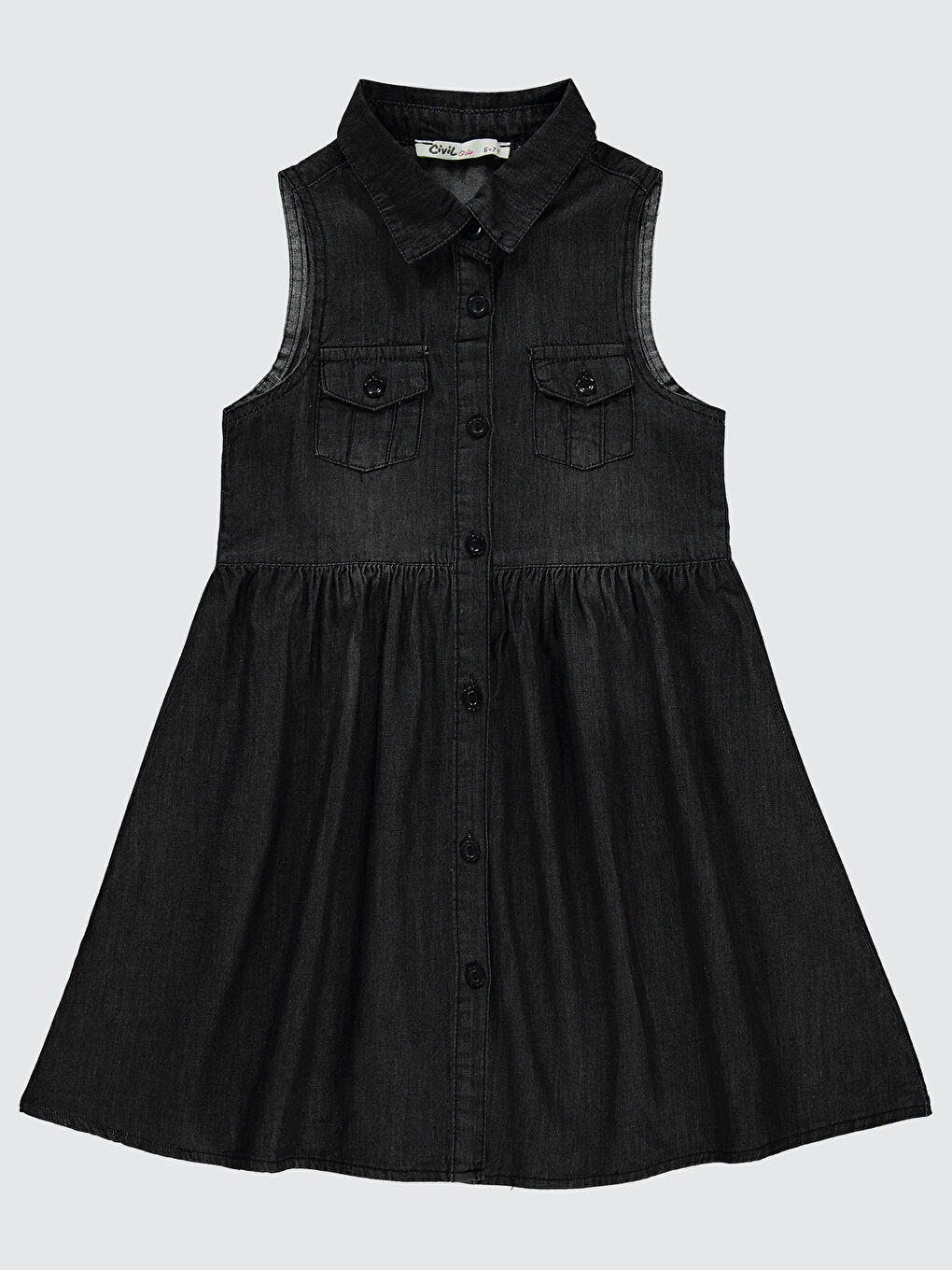 Girls Kız Çocuk Elbise 6-9 Yaş Siyah