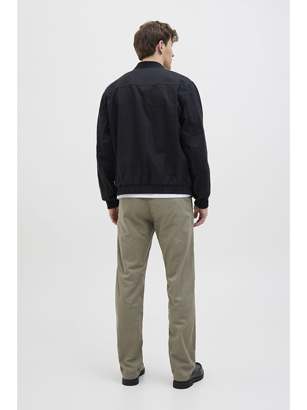 Haki Pamuk ve Keten Karışımlı Relaxed Fit Normal Bel Erkek Pantolon 12274977-4