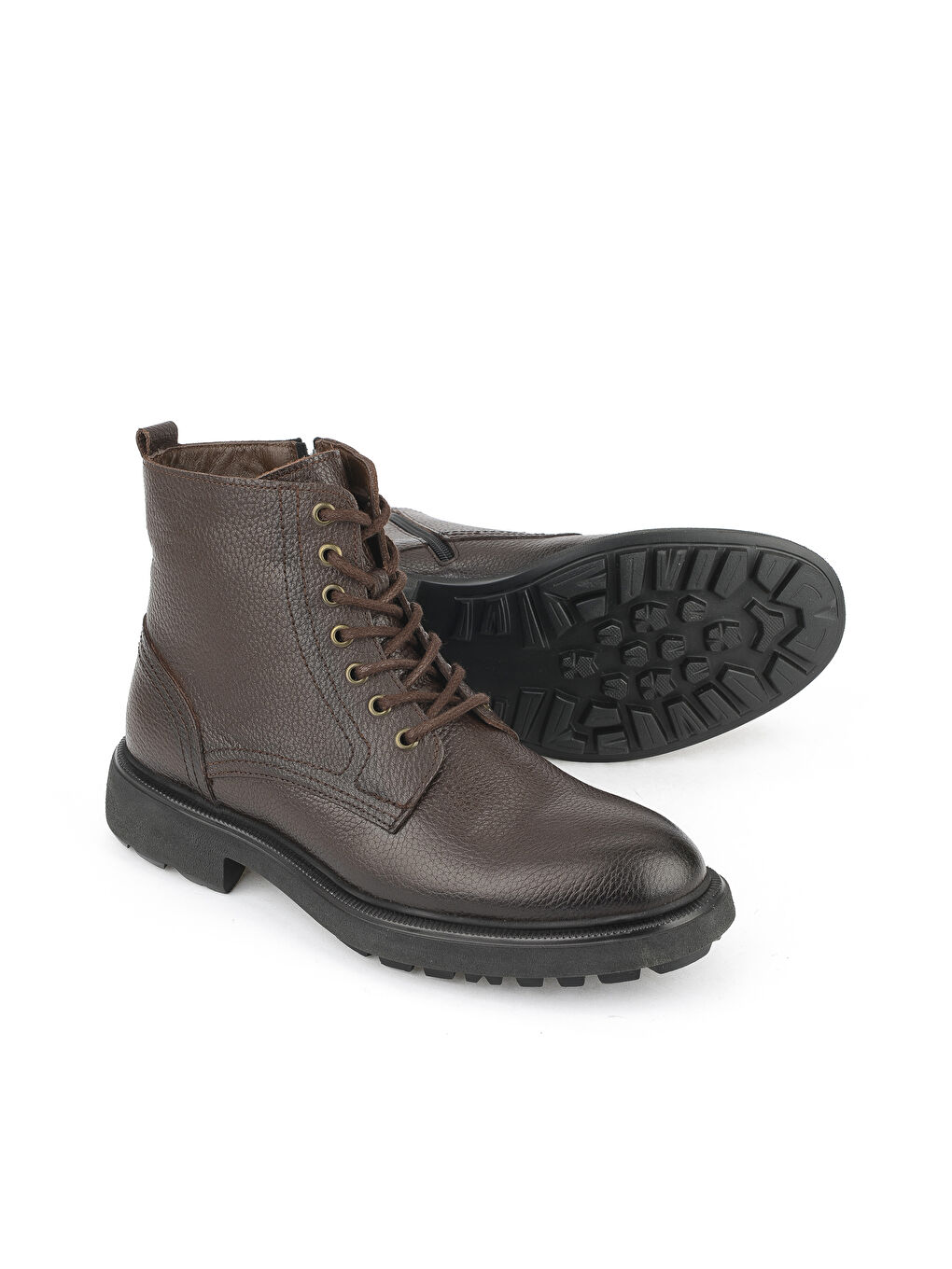 Kahverengi Erkek Hakiki Deri Bot 1531007Z8263 Kahve-3