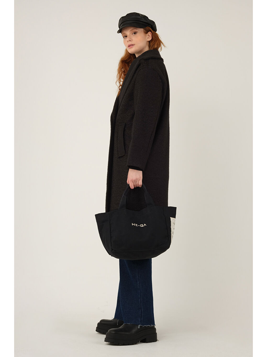 İki Düğmeli Kaban Siyah-4