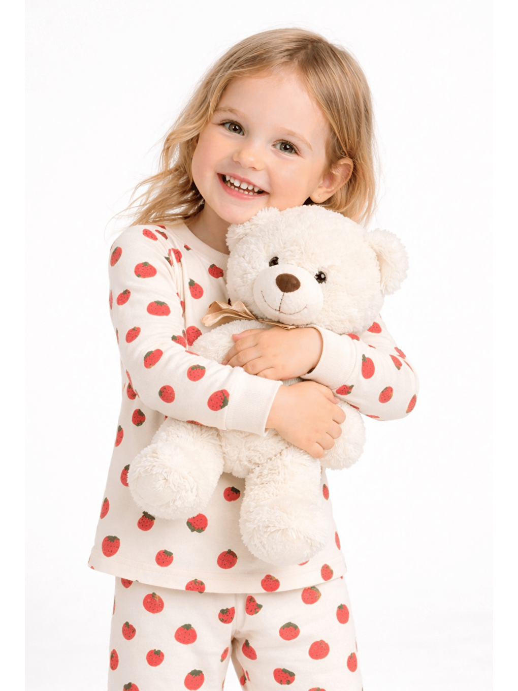 Lila Bisiklet Yaka Uzun Kollu Kız Bebek Pijama Takımı-1