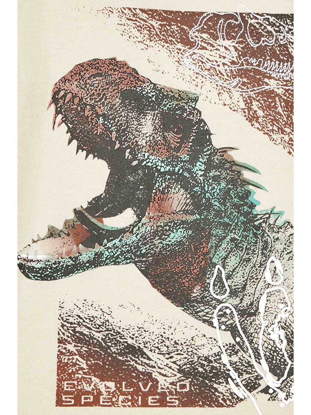 Ekru Erkek Çocuk Tshirt-1