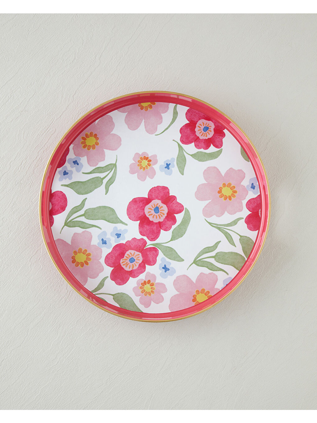 Renksiz Bright Bloom PP Tepsi 33 cm Renkli