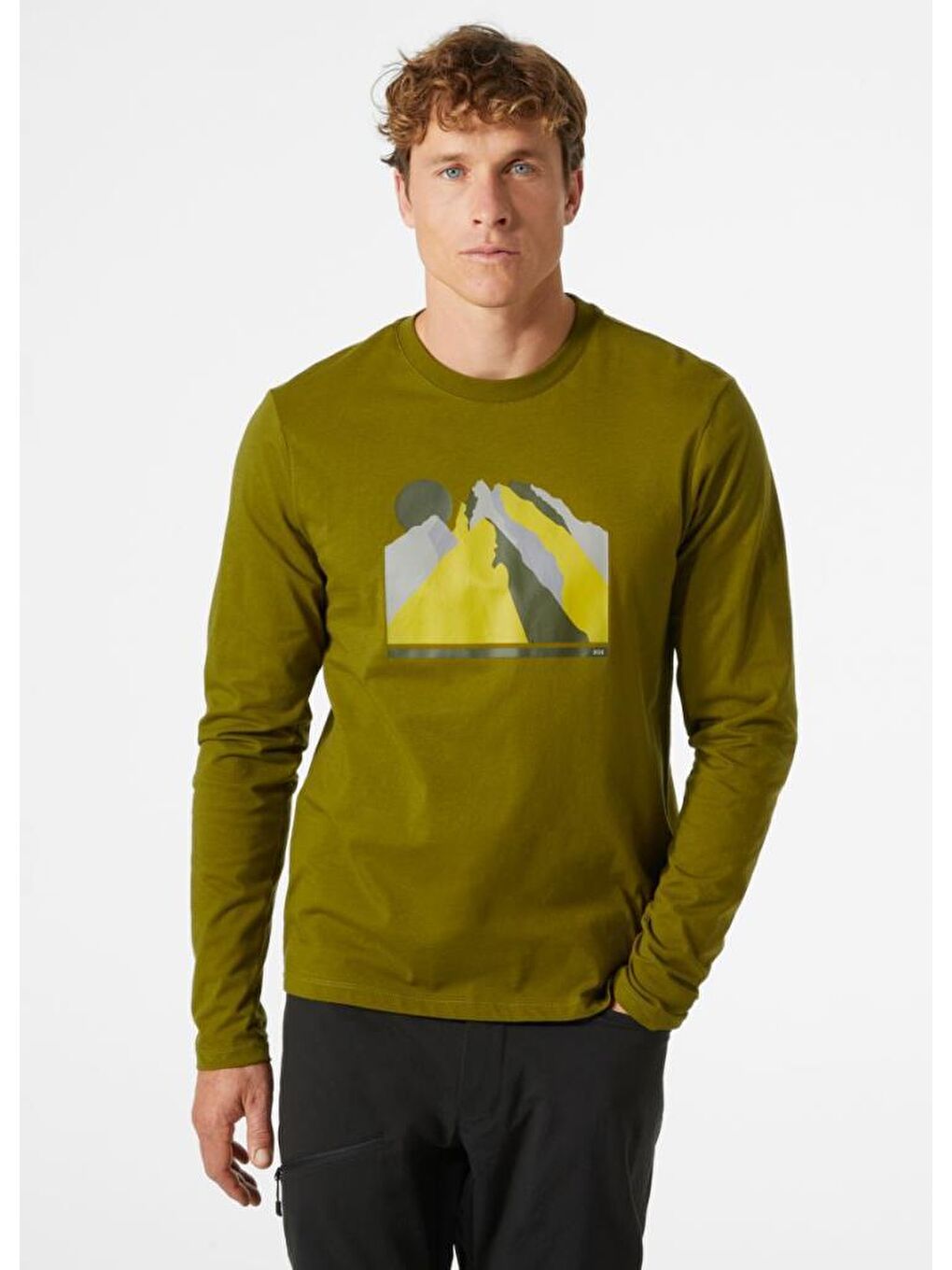 Helly Hansen Yeşil Men's F2f Organic Pamuk Long Sleeve Tee Erkek Yeşil Sweatshirt HHA.63259.461