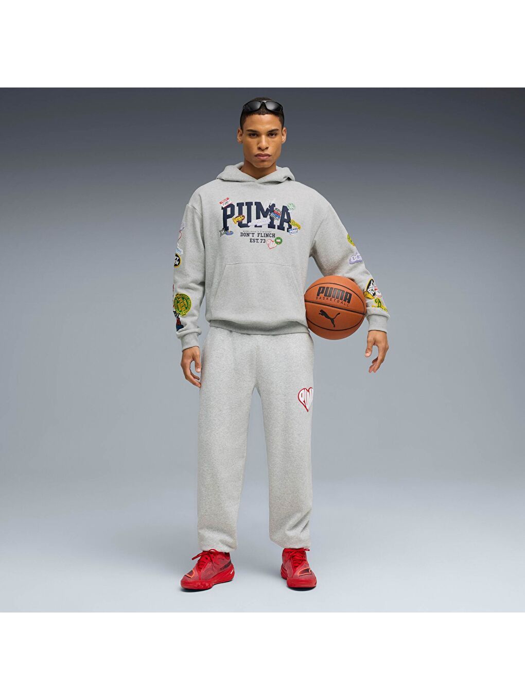 Gri HooperHOTLINE Erkek Eşofman Altı-3