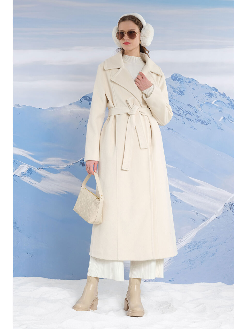 Uzun Takma Kol Kaban Ekru-1