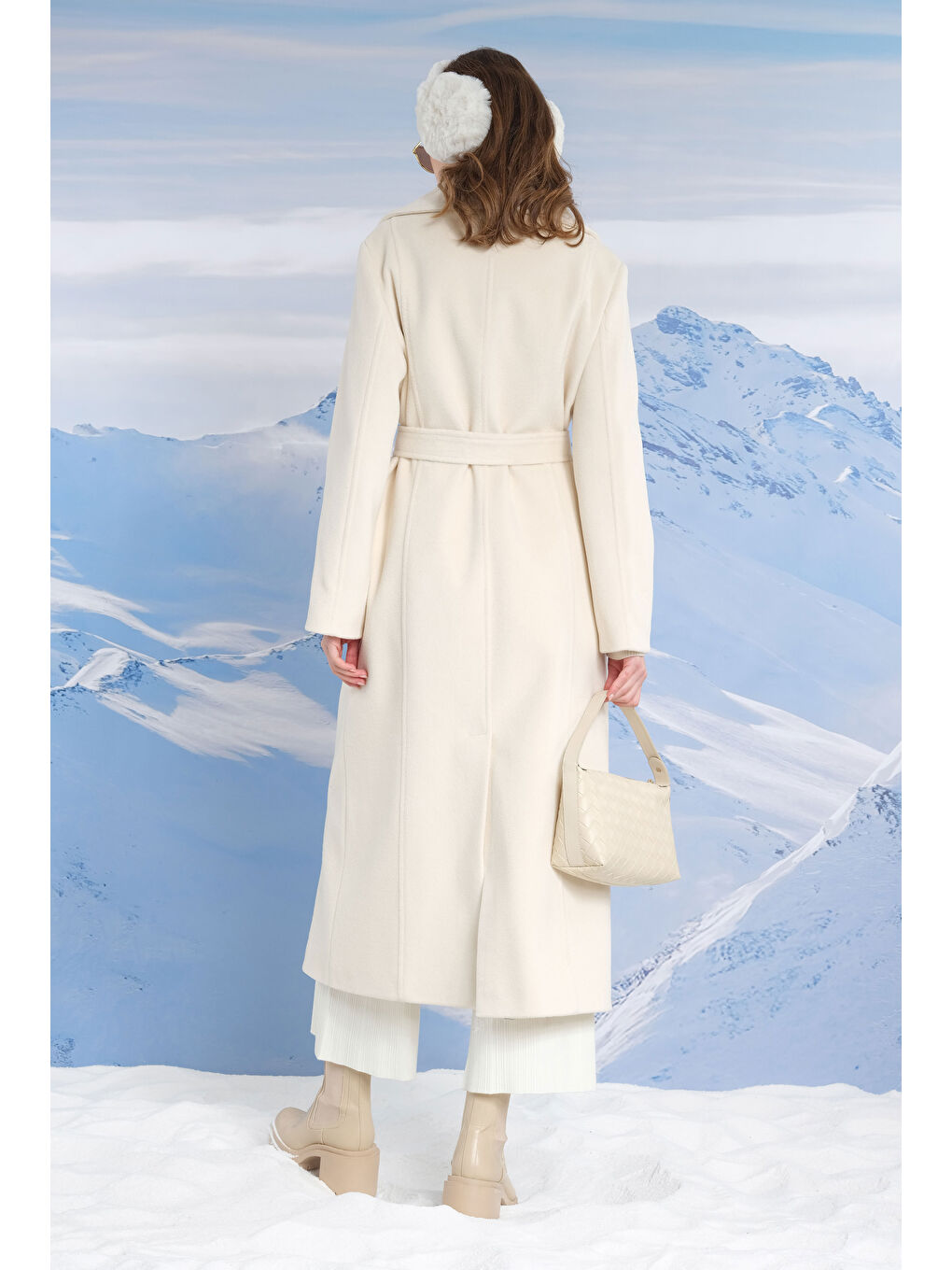 Uzun Takma Kol Kaban Ekru-4