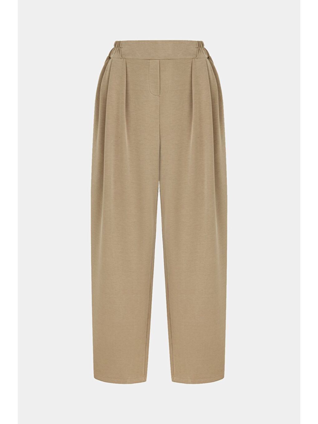 Bej Kadın Straight Fit Pantolon