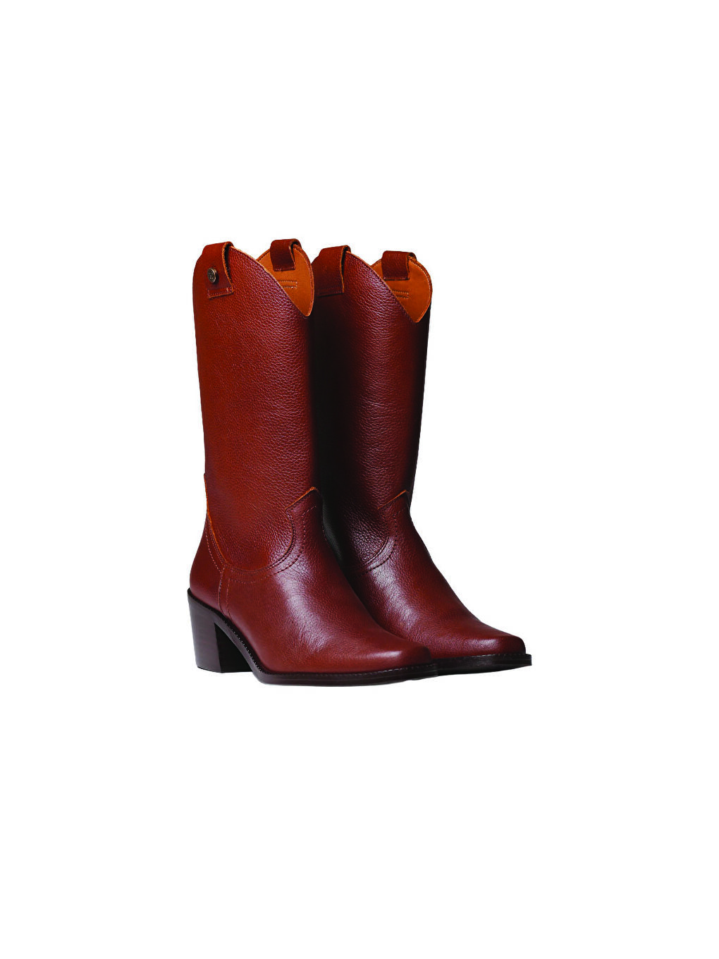 Kahverengi Kadın Taba Rengi Kovboy Bot-1