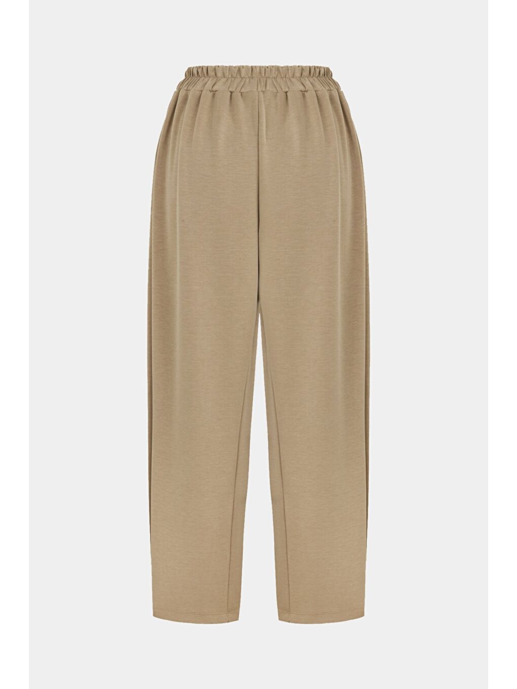 Bej Kadın Straight Fit Pantolon-1