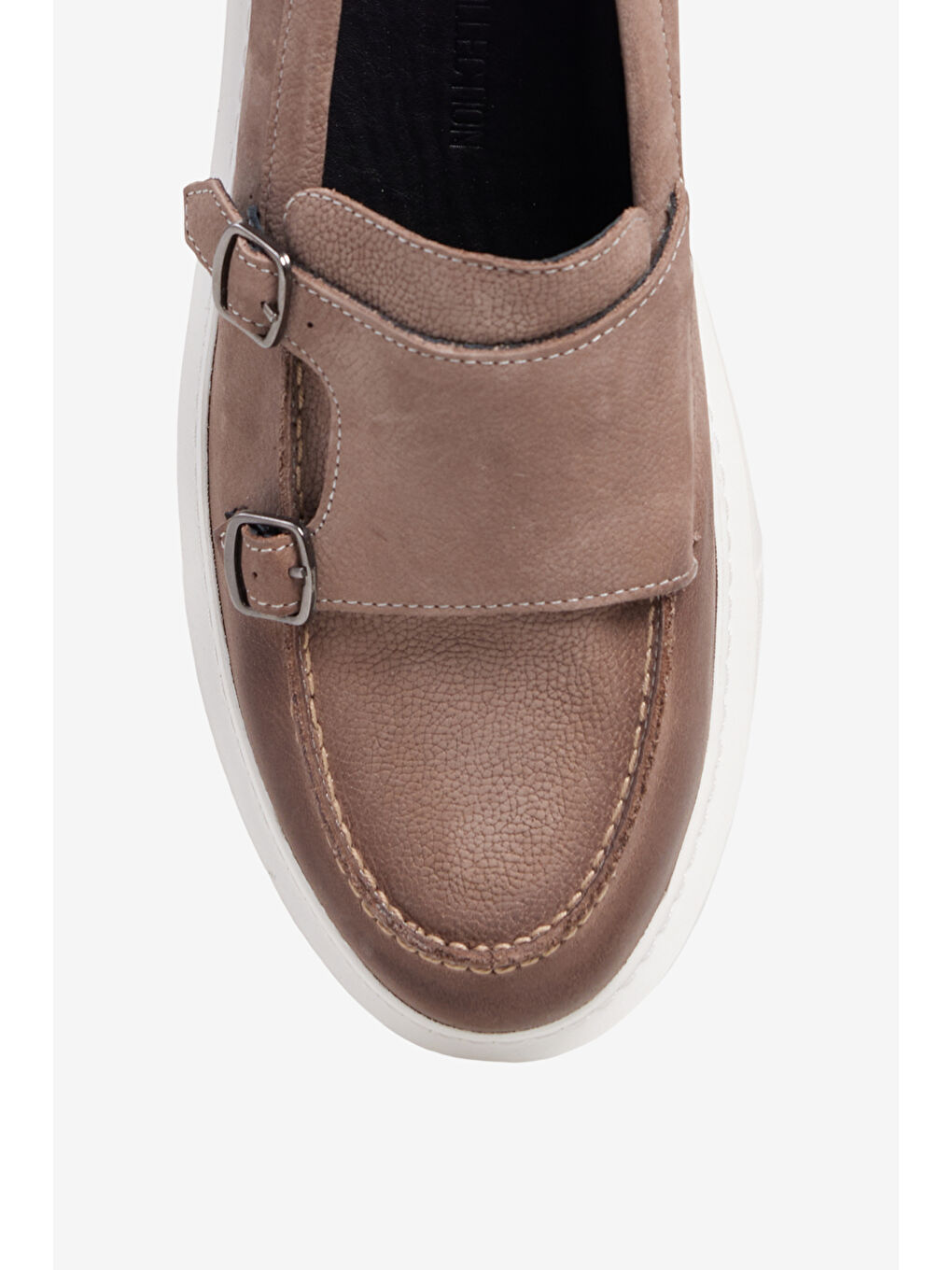 Bej Erkek Vizon %100 Deri Casual Ayakkabı-2