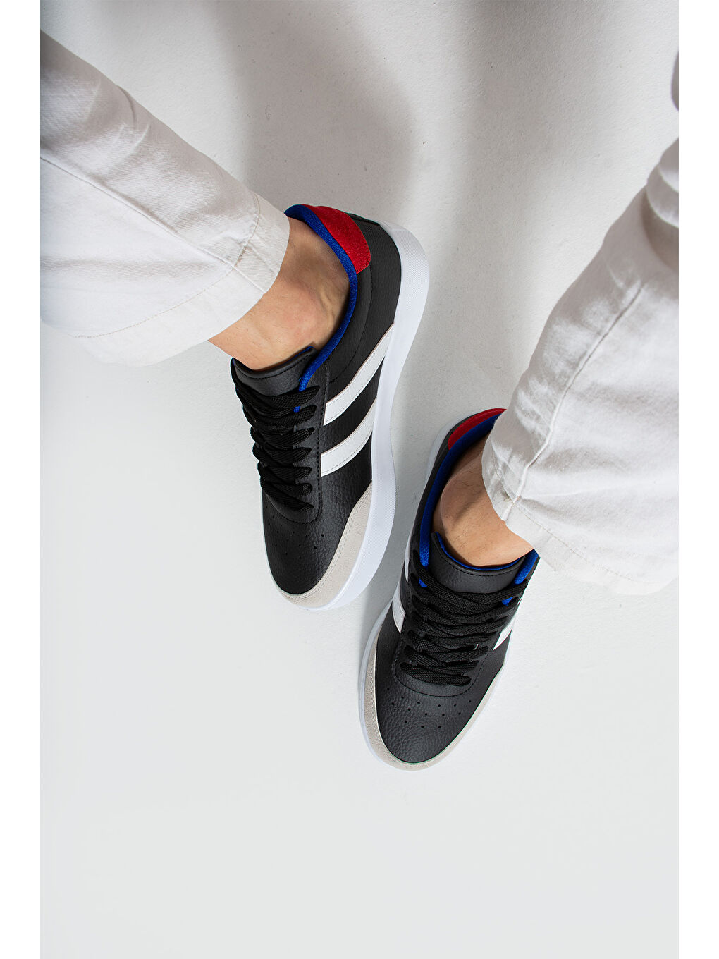 Siyah Erkek Günlük Sneaker Ayakkabı-1