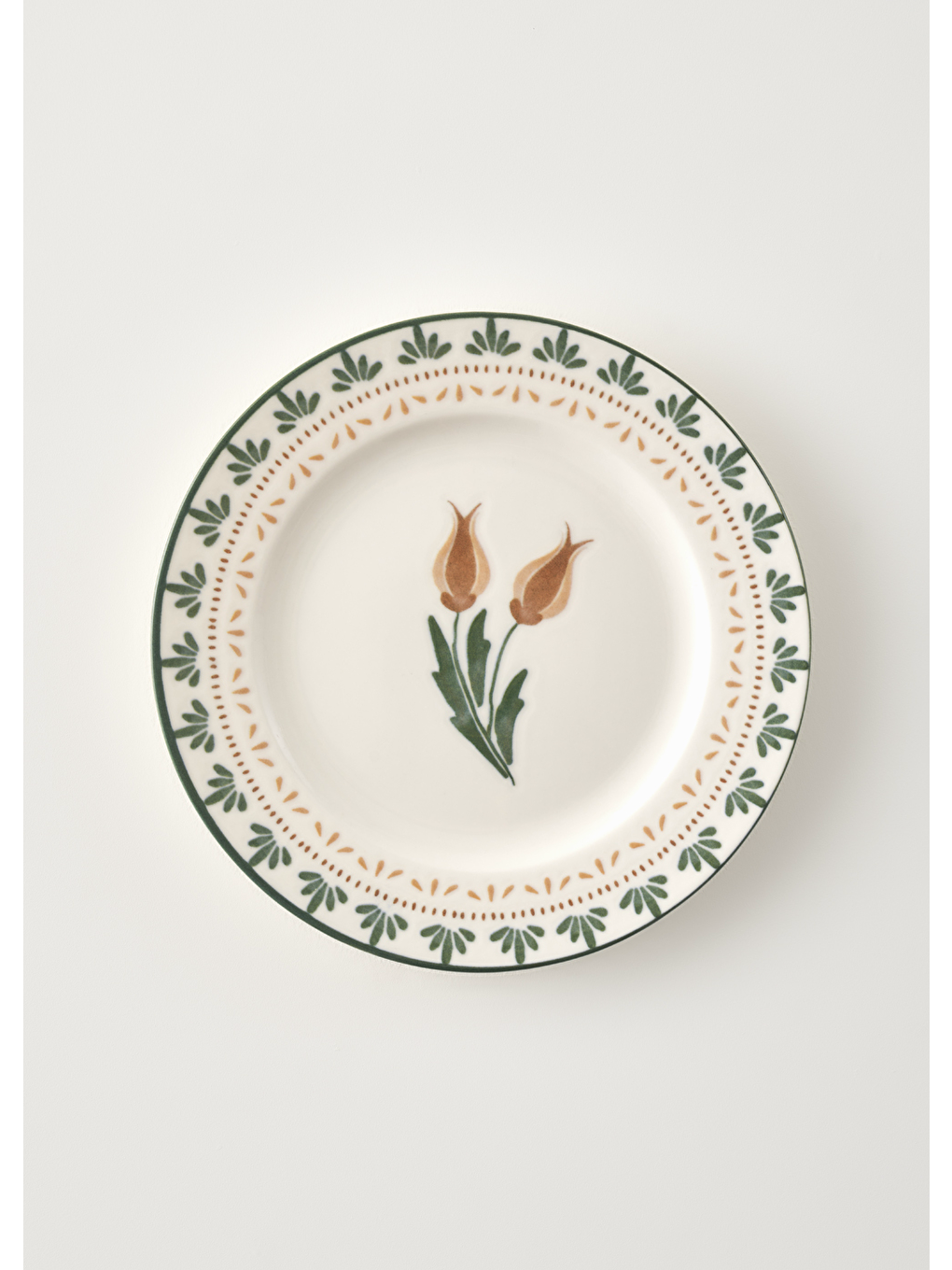 Karışık Tulip Porselen 6'lı Pasta Tabağı Seti (21 cm)-2