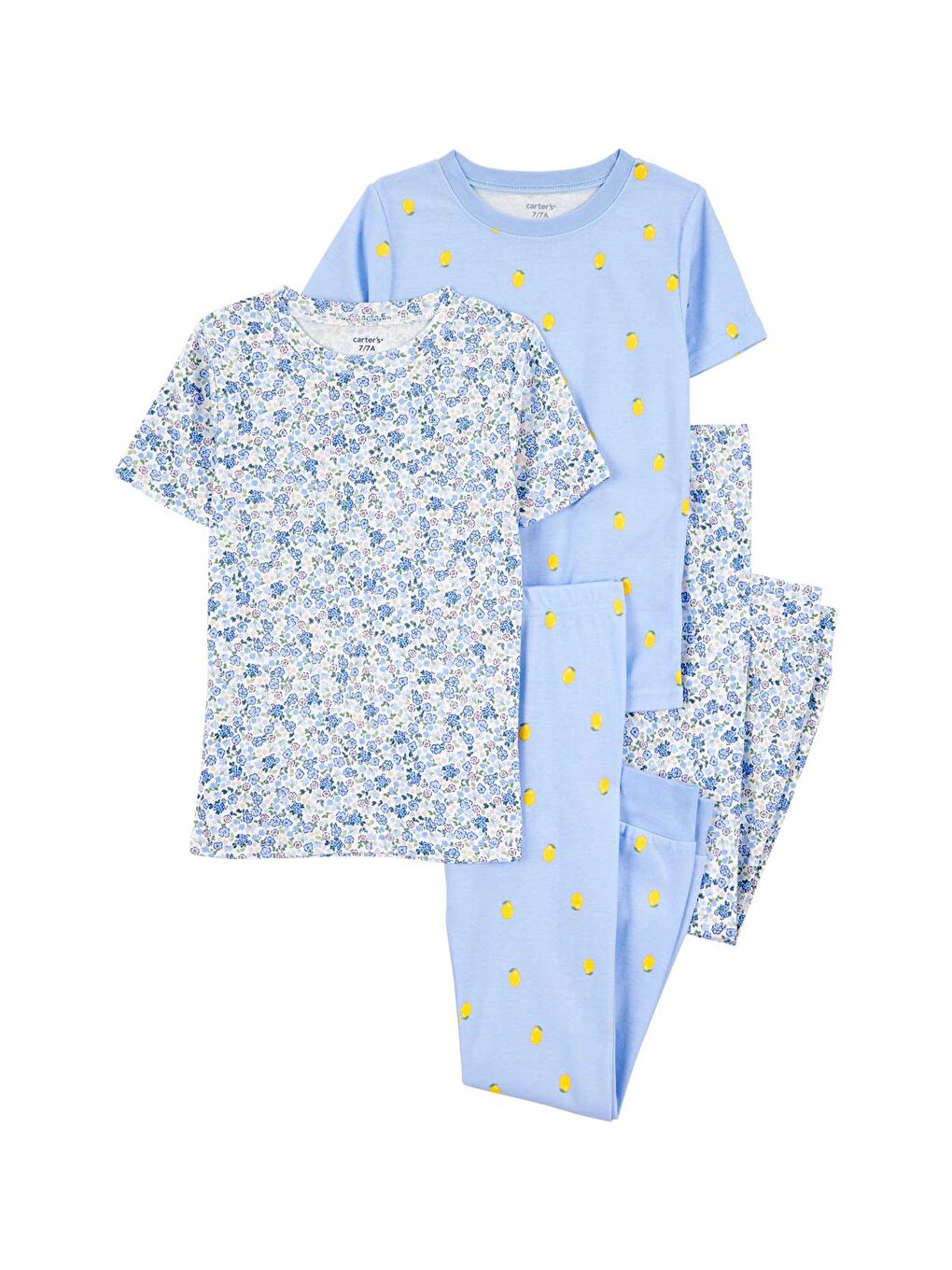 Karışık Kız Çocuk Pijama Set 4'lü Paket