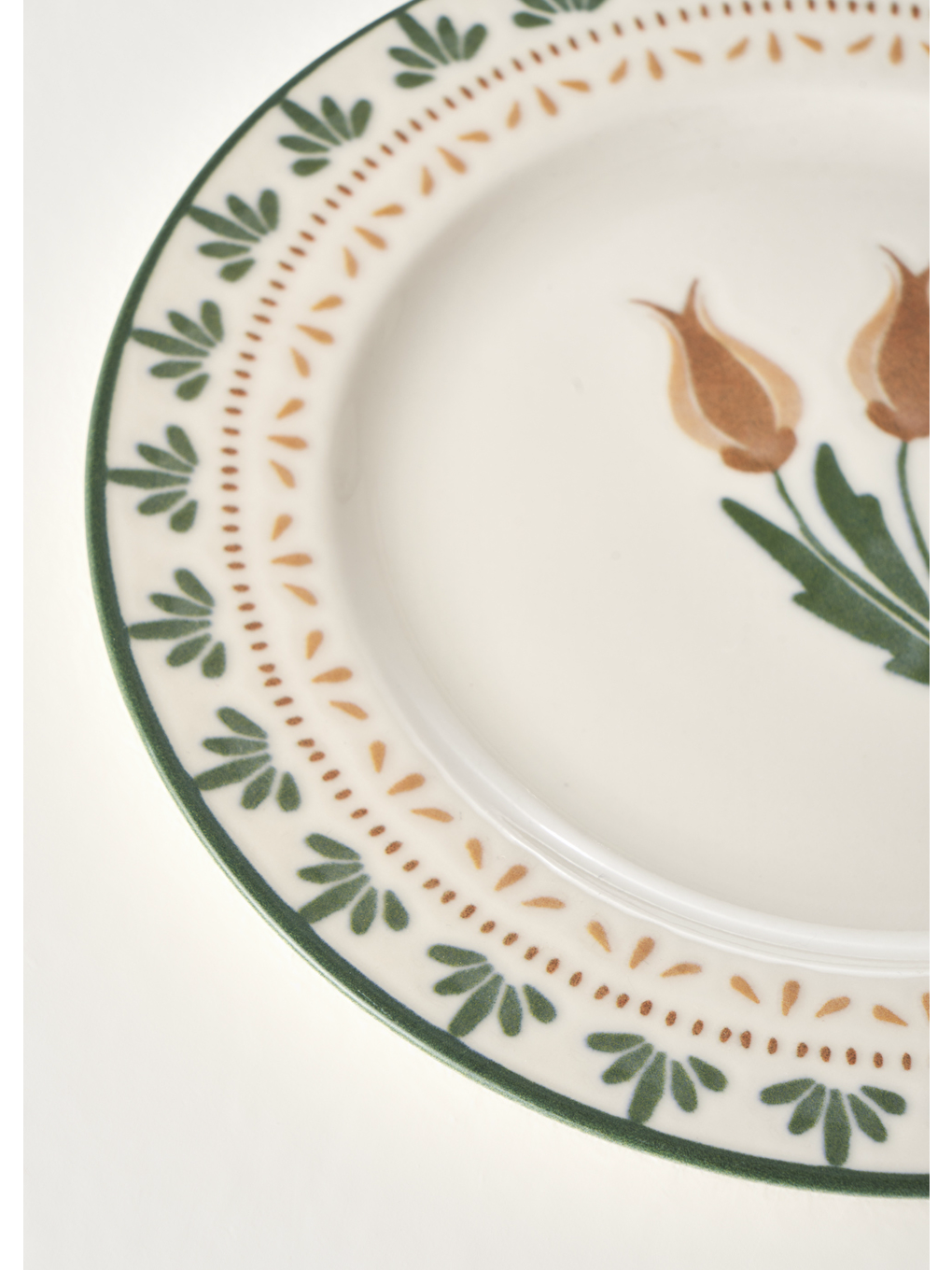 Karışık Tulip Porselen 6'lı Pasta Tabağı Seti (21 cm)-3