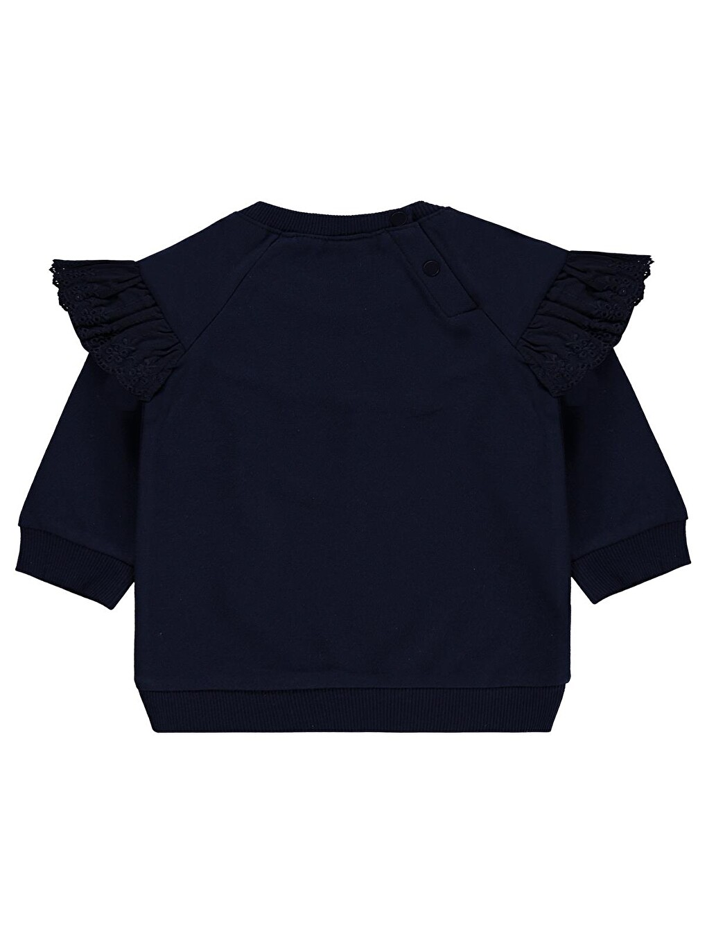 Baby Fırfırlı Basic 6-18 Ay Sweatshirt - Lacivert-1