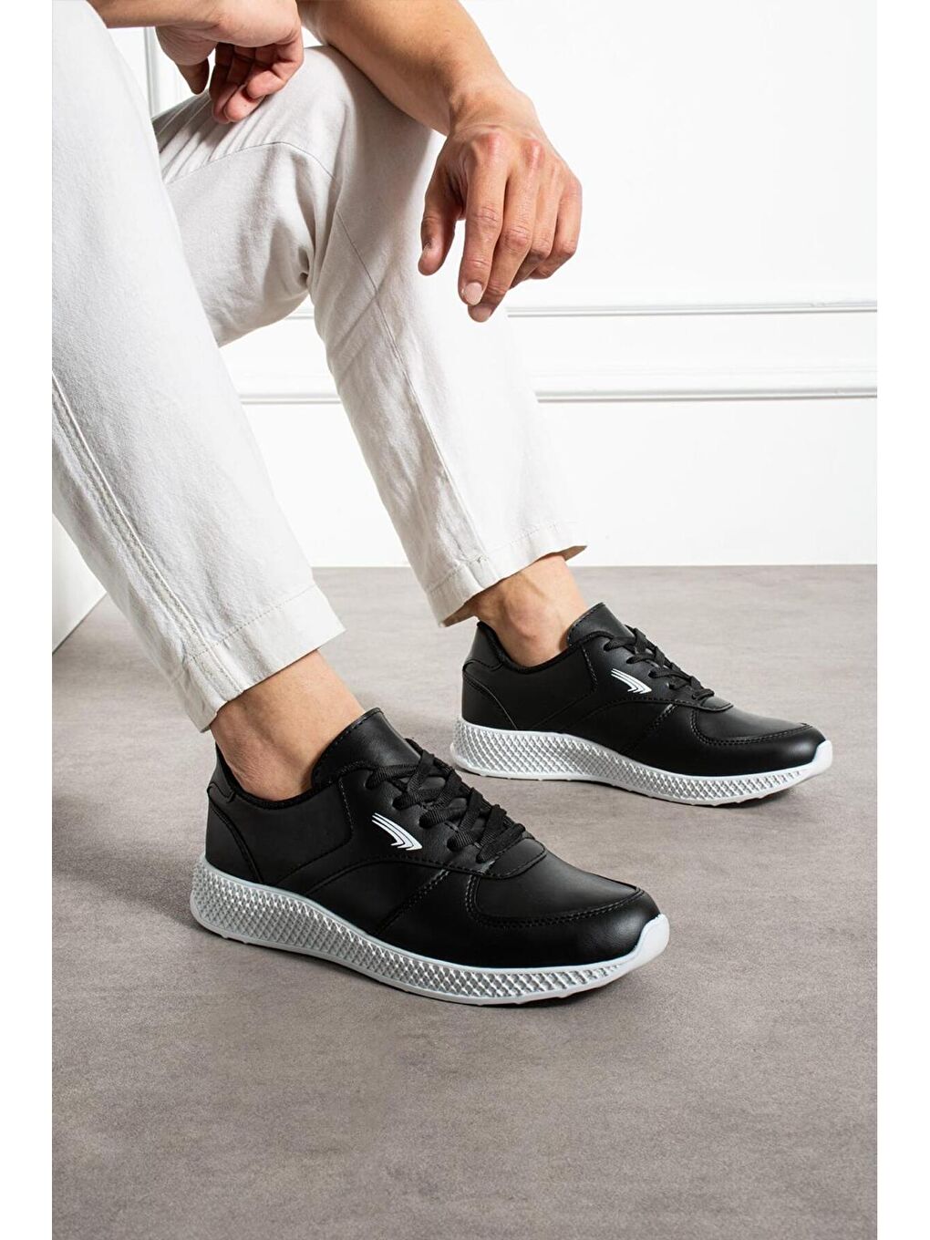 Siyah Erkek Sneaker Günlük Rahat Ayakkabı