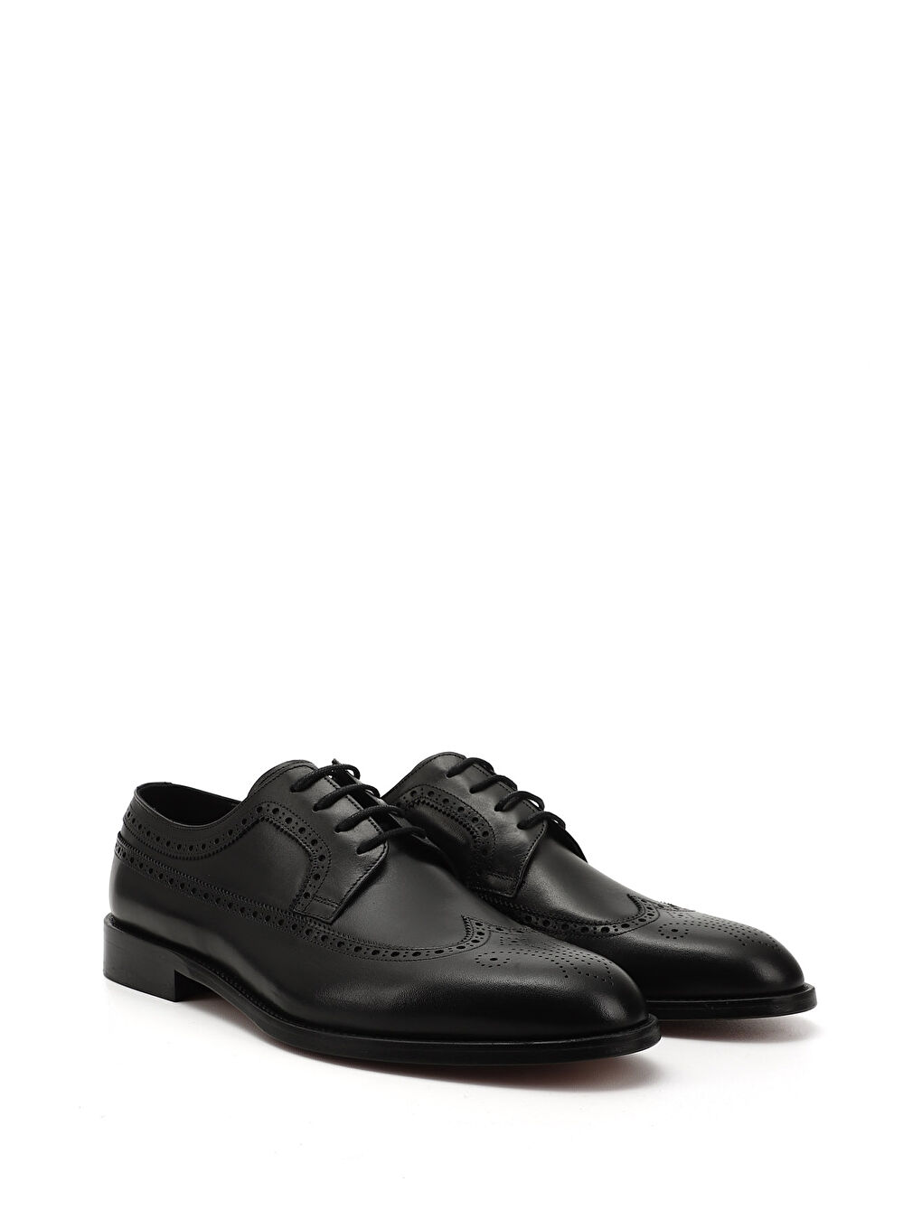 Mor Erkek ZÜMRÜT-SİYAH Bağcıklı Kösele Taban Hakiki Deri Klasik Ayakkabı-1