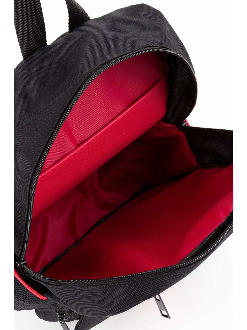 Siyah Unisex Çok Gözlü Orta Boy Spor Sırt Çantası-6