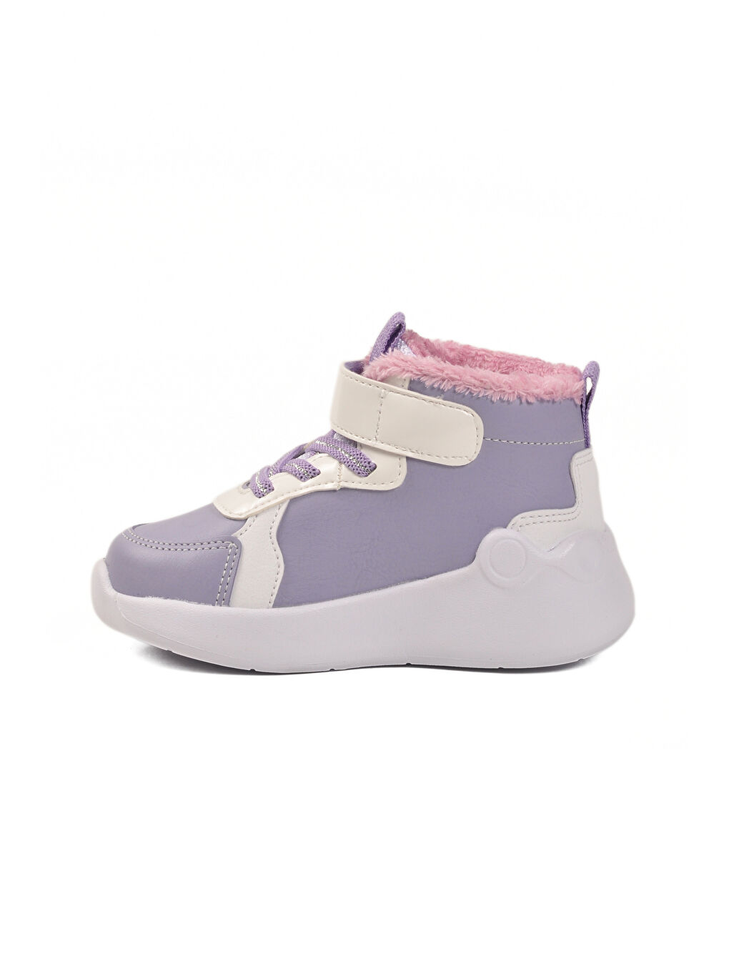 Lila Cırtlı Işıklı İçi Kürklü Anatomik Bebek Bot 2058 B-1