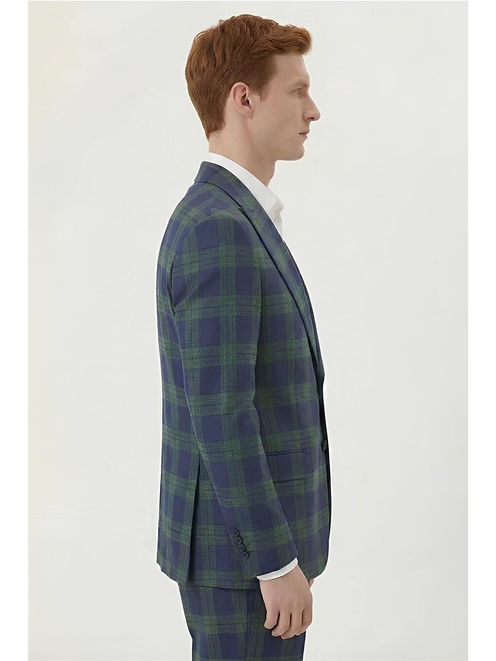 Giotelli Yeşil 6 Drop Polyester Viskon Karışımlı Erkek Takım Elbise Prnt-2