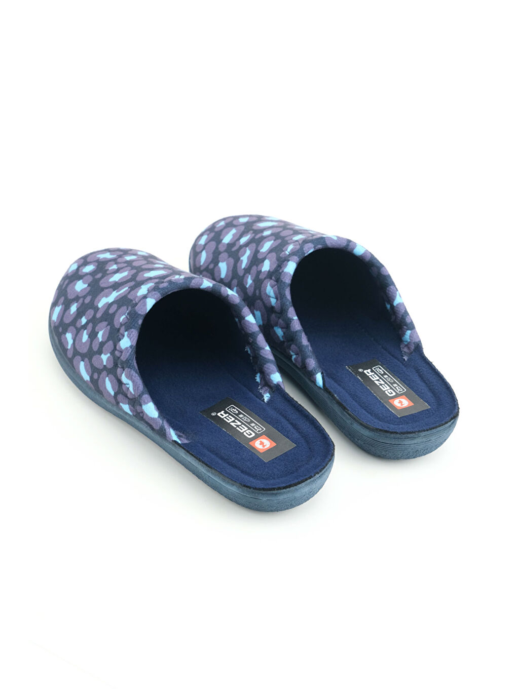 Lacivert Kadın Kışlık Rahat Taban Ev Bahçe Terlik-3