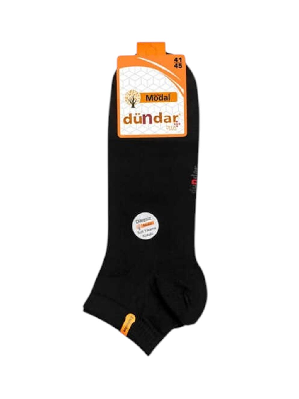 Erkek Modal Siyah Patik Çorap 6'lı-1