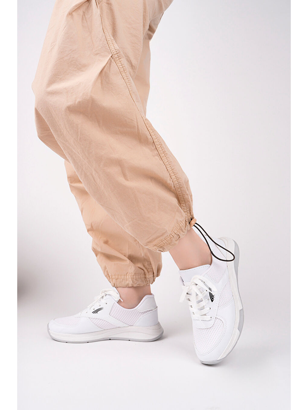 Beyaz Kadın Sneaker Günlük Ayakkabı-1