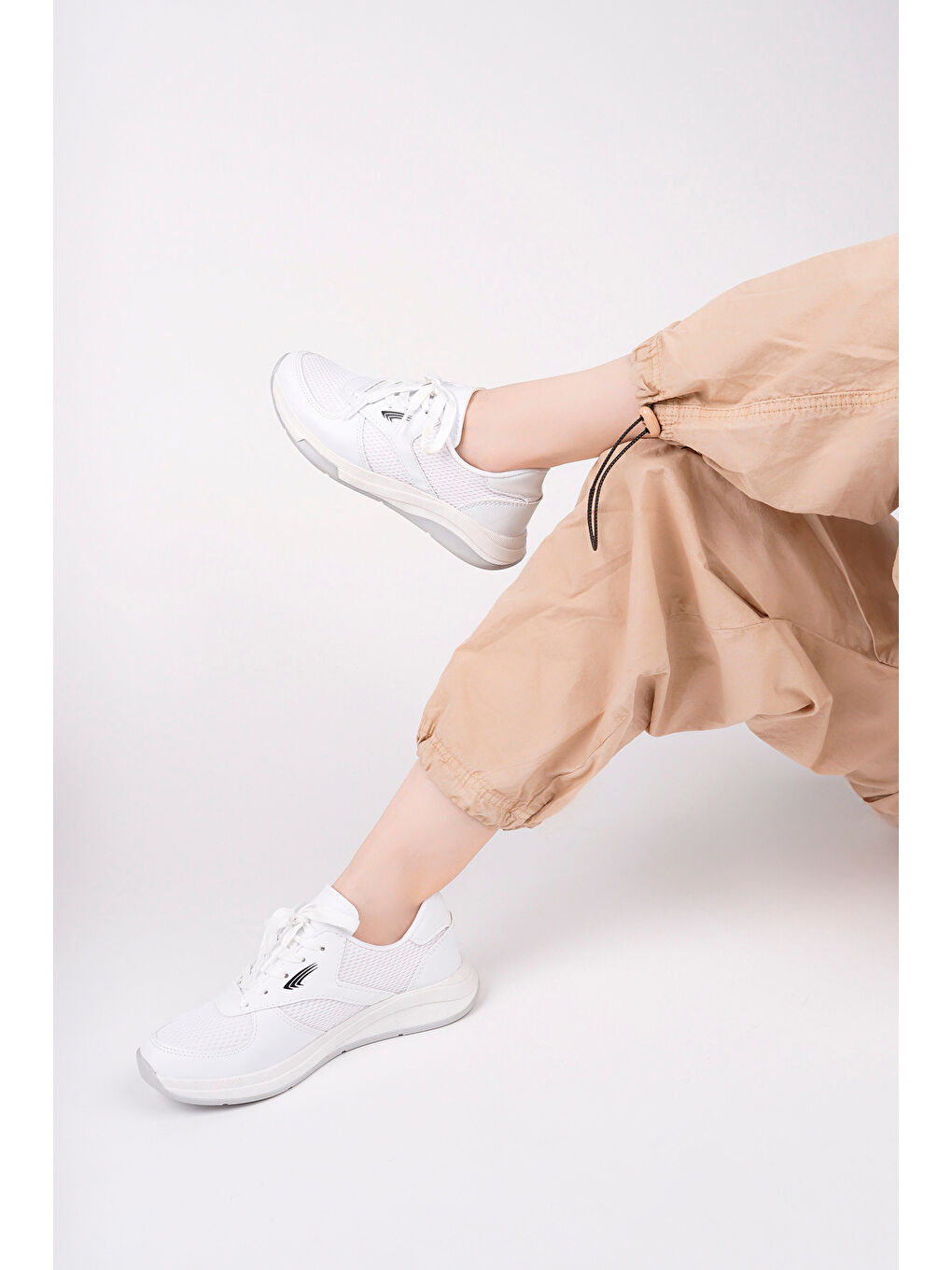 Beyaz Kadın Sneaker Günlük Ayakkabı-2