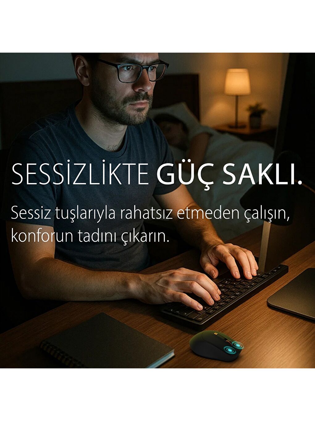 IWM-244RS 2.4ghz Kablosuz Optik Mouse Ergonomik Tasarım Sessiz Tuşlar, 6d Fonksiyon | 800-1600 Dpı-5