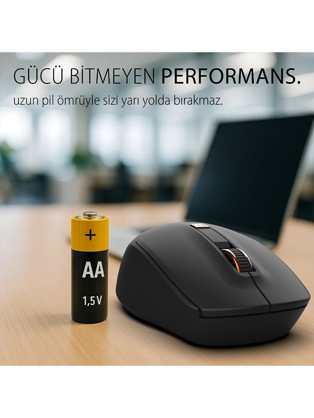 IWM-244RS 2.4ghz Kablosuz Optik Mouse Ergonomik Tasarım Sessiz Tuşlar, 6d Fonksiyon | 800-1600 Dpı-6