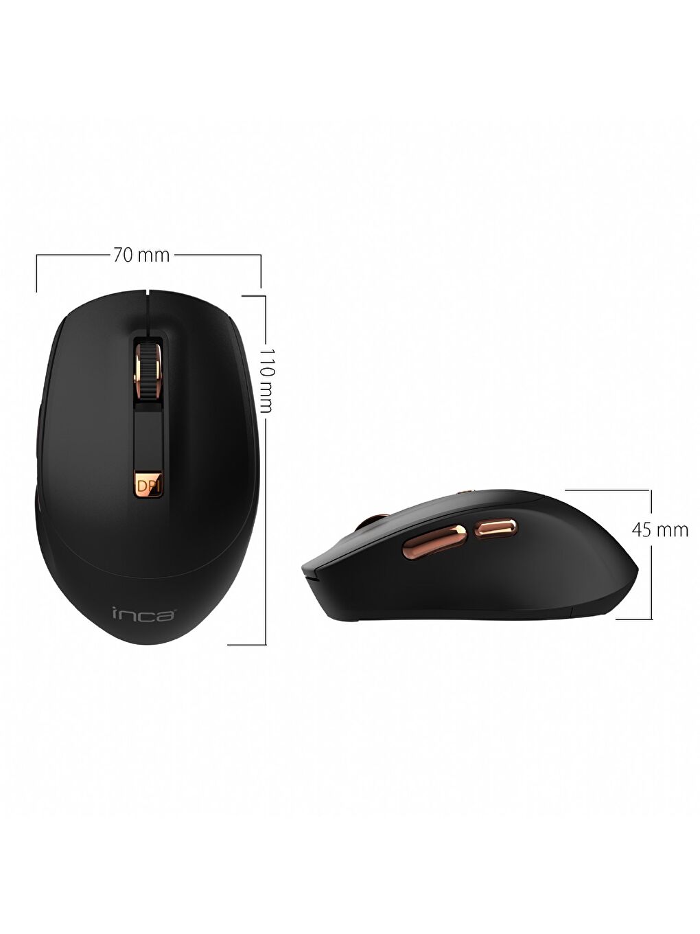 IWM-244RS 2.4ghz Kablosuz Optik Mouse Ergonomik Tasarım Sessiz Tuşlar, 6d Fonksiyon | 800-1600 Dpı-7