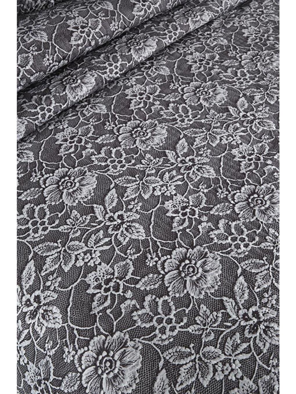 Karışık Lacella Ultrasonik Kapitoneli 5D Baskılı Çift Kişilik Pike Takımı-4