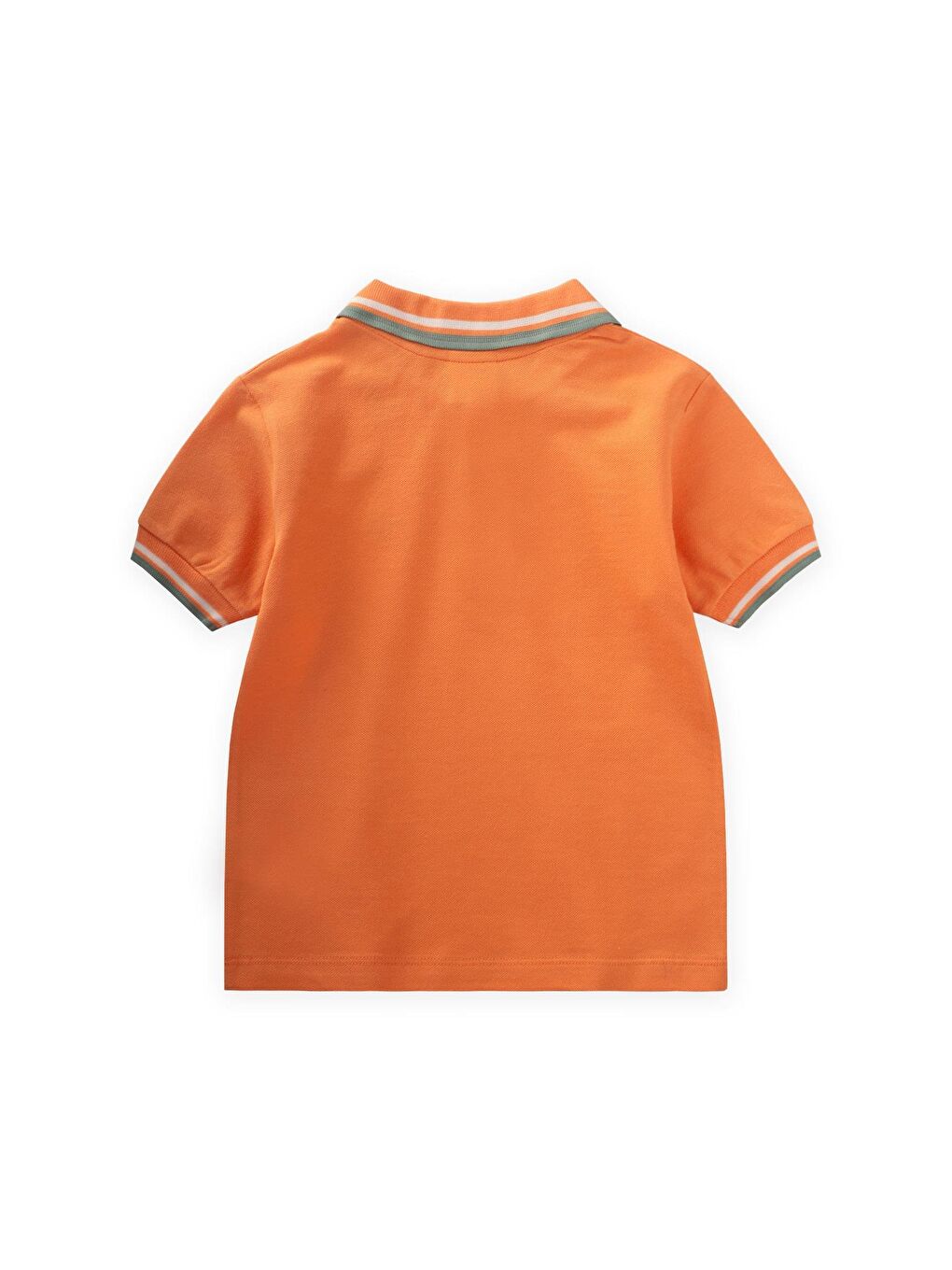 Turuncu Erkek Çocuk Polo Yaka Tişört-1