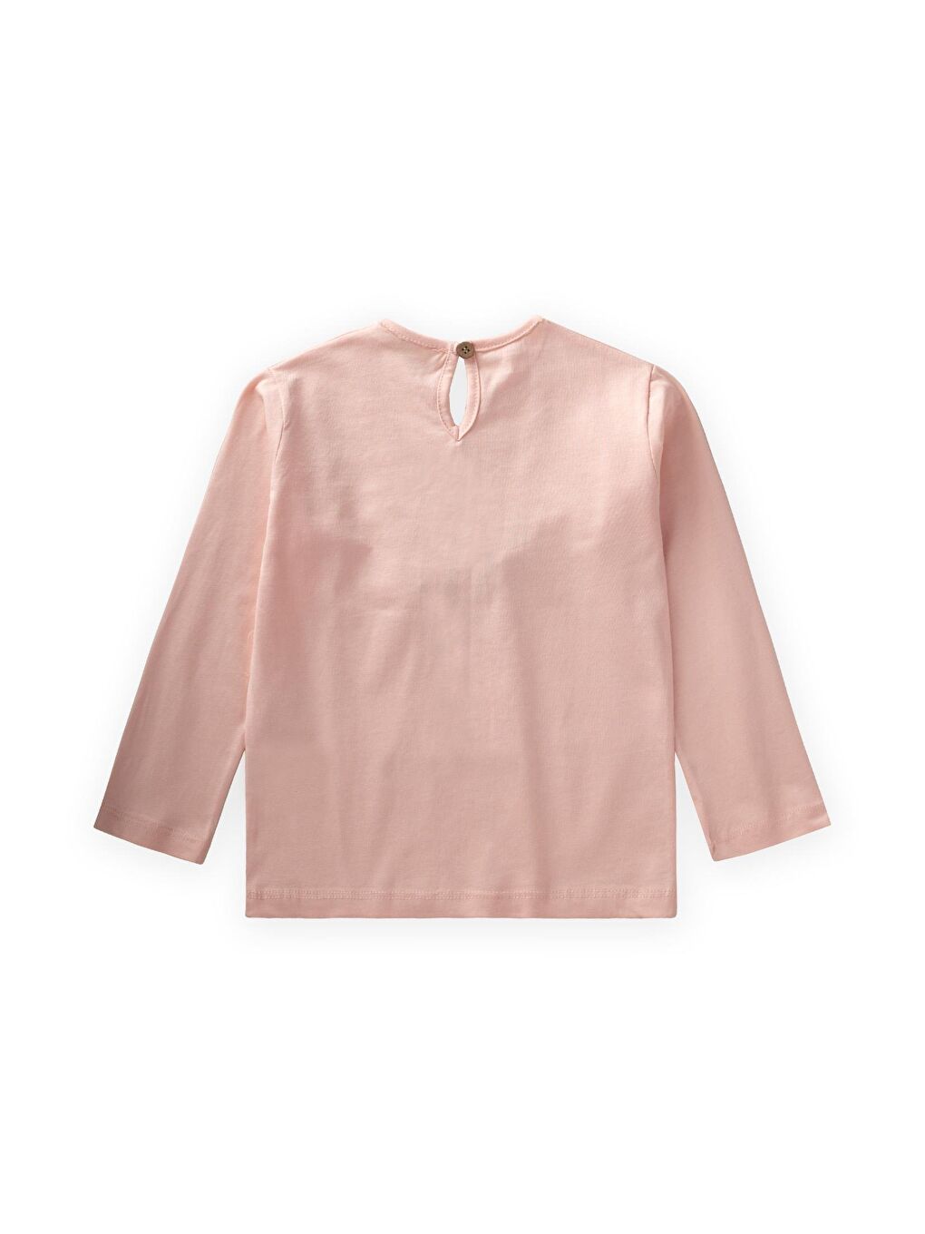 Pembe Kız Çocuk Uzun Kollu Tişört-1