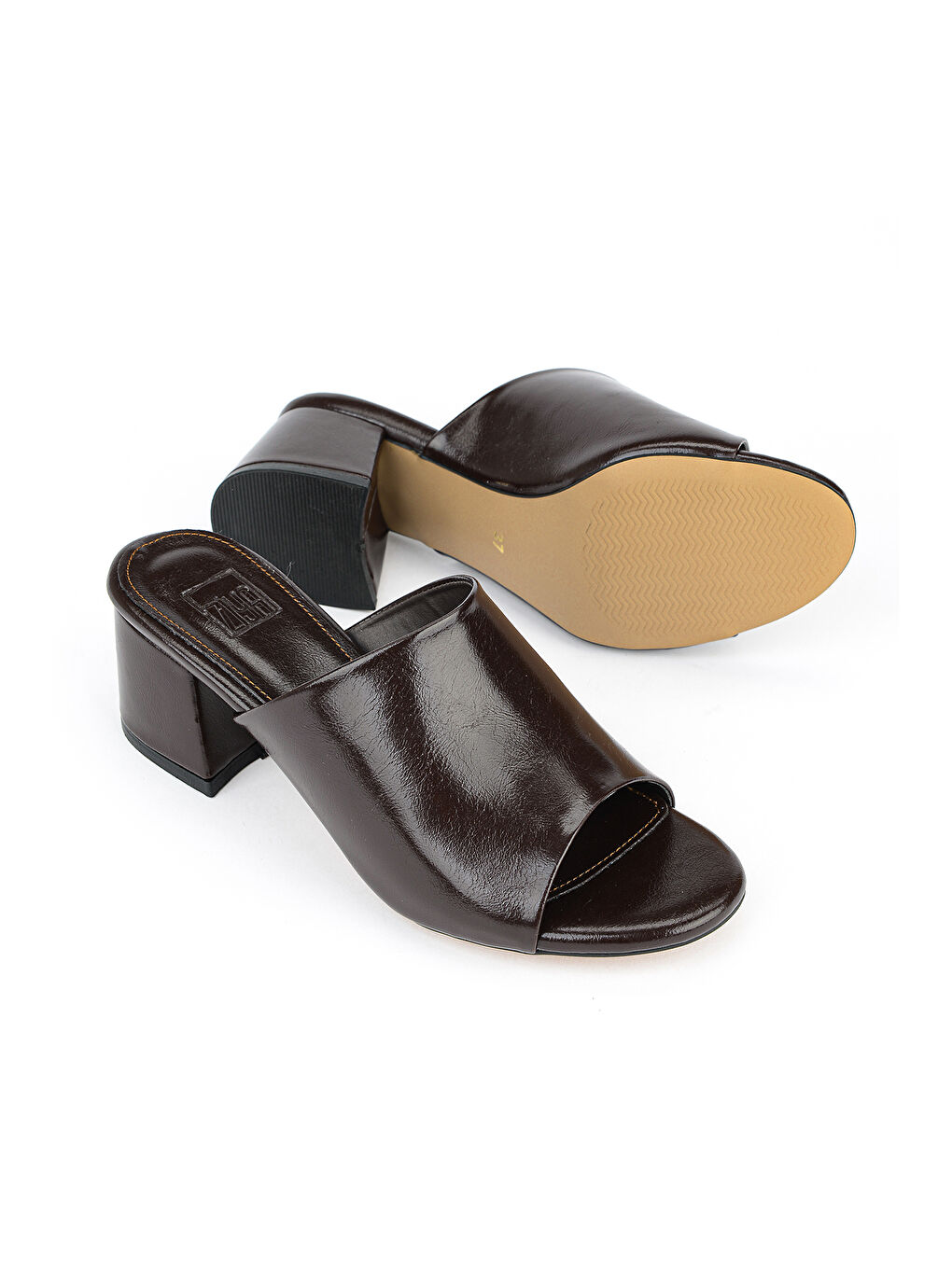 Kahverengi Kadın Topuklu Terlik 161996Z304 Kahve-3