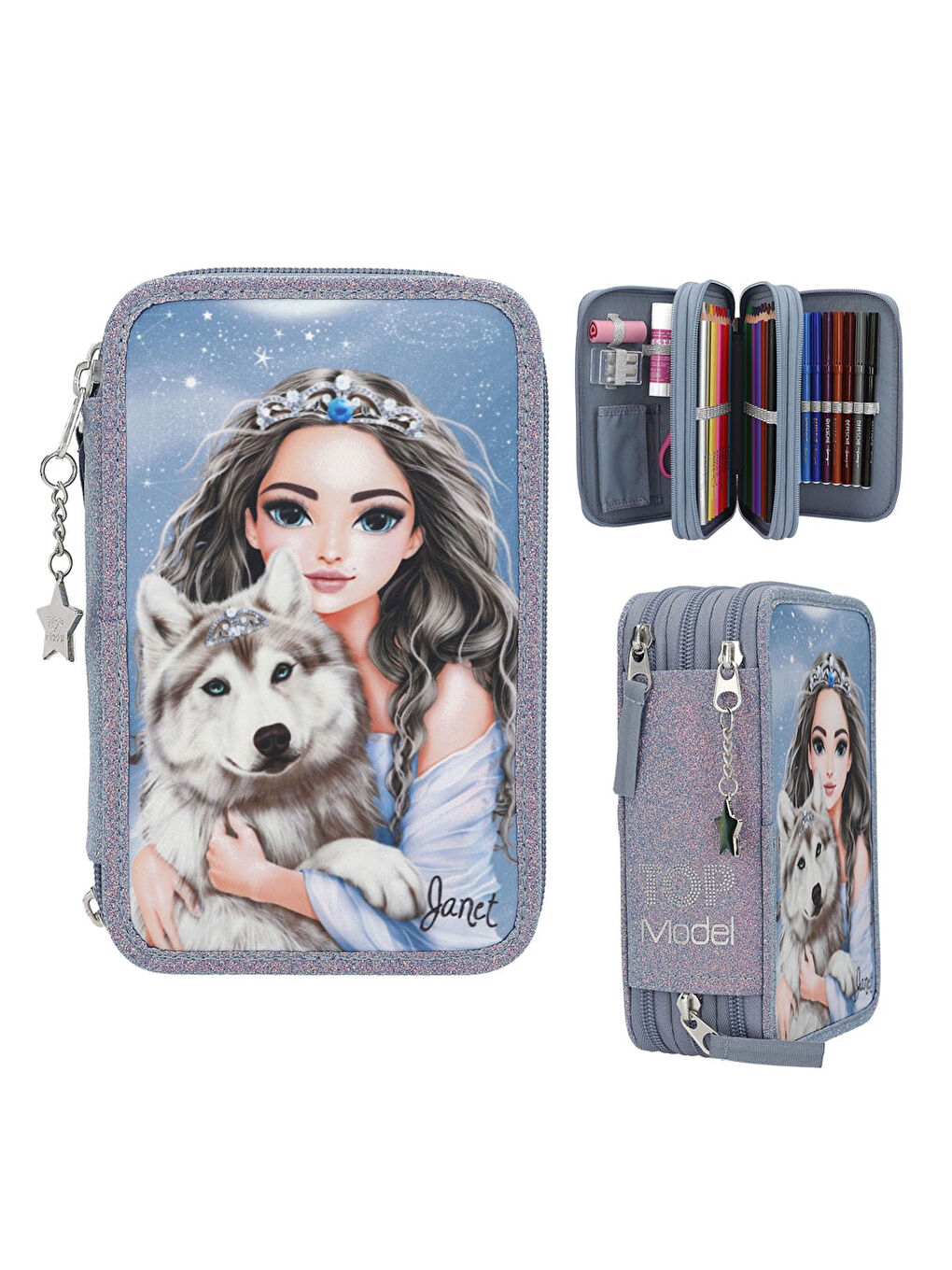 İçi Dolu Kalem Kutu Wolf 13149-5