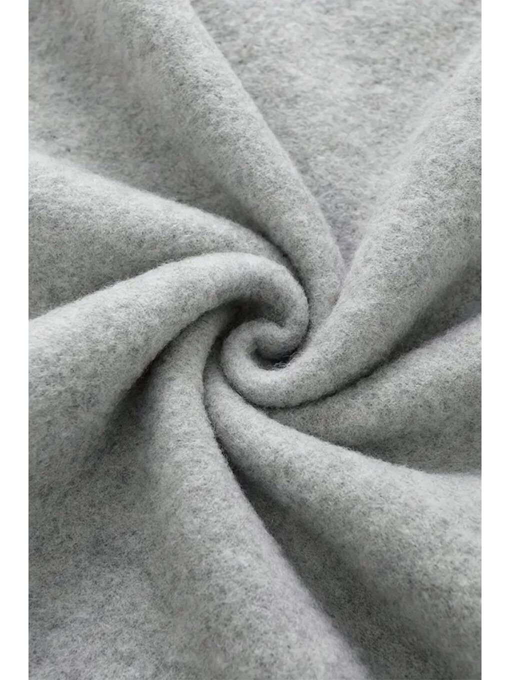 Gri Kurdela Cherry Sırt Baskılı İçi Pamuklu Unisex Sweatshirt-3