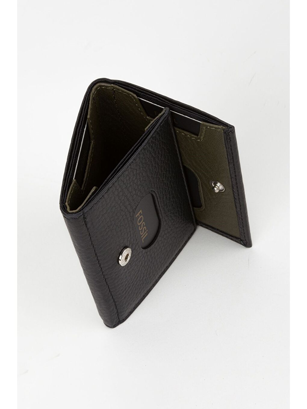 Siyah Kutulu Hakiki Deri Haki Unisex El Portföyü Kartlık Cüzdan-2