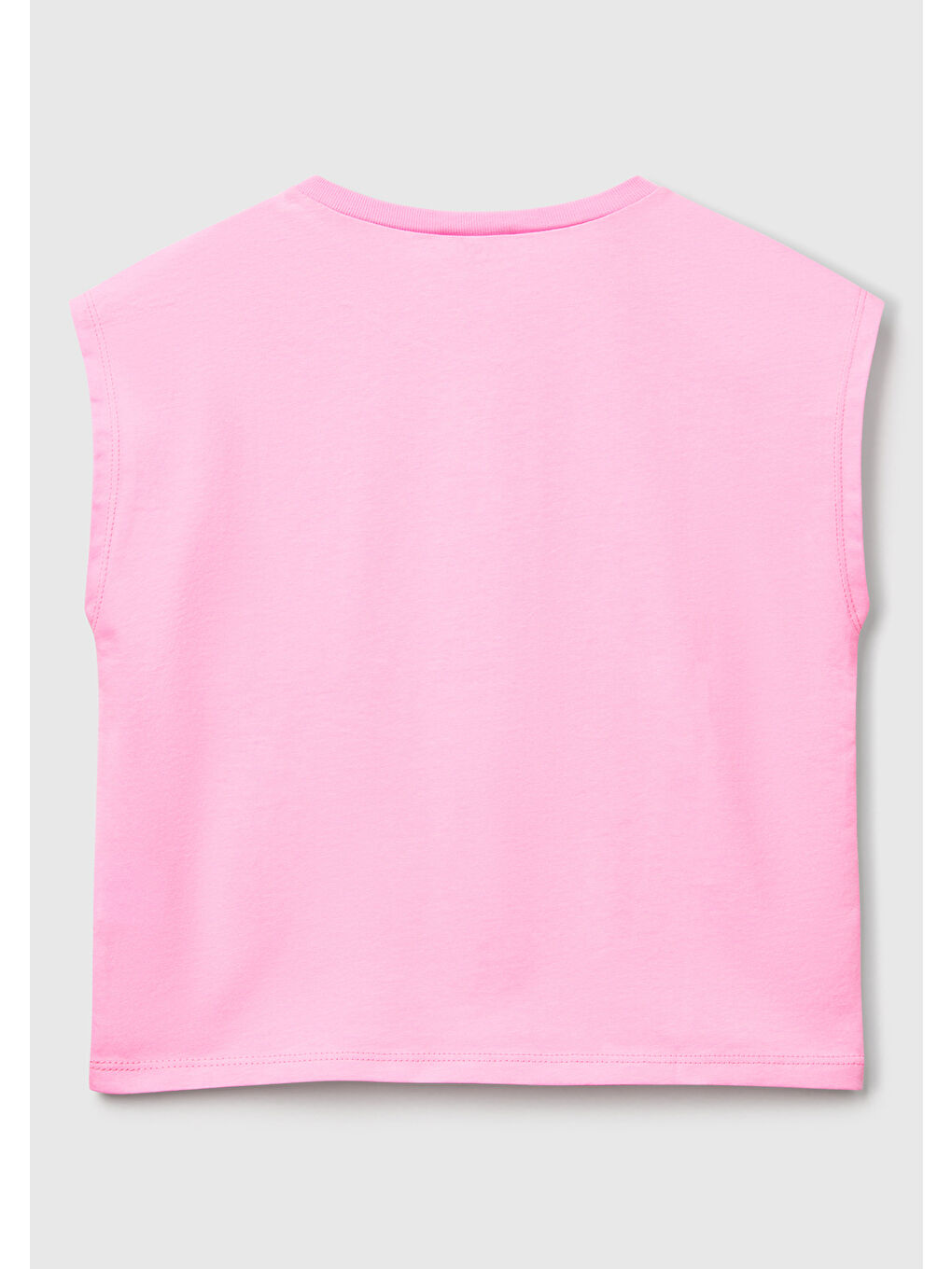 Kız Çocuk Pembe Grafik Baskılı Kısa Kollu T-Shirt-1